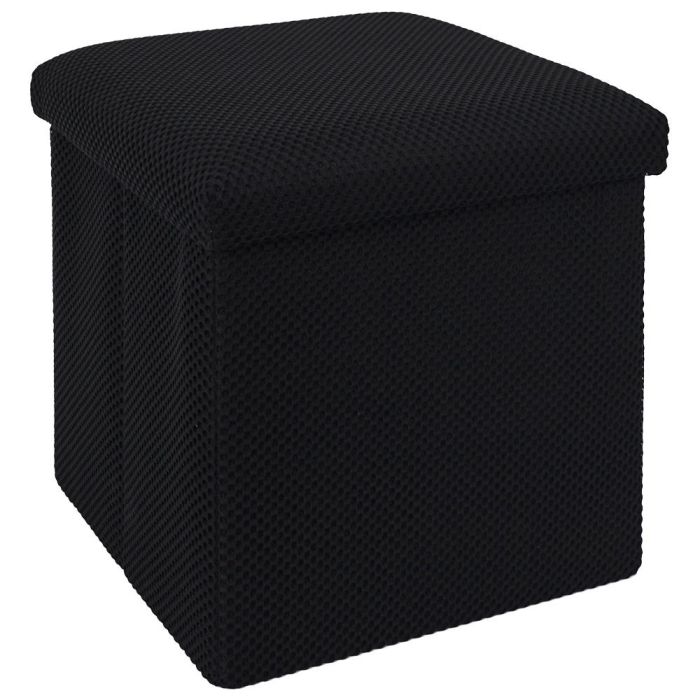 Caja-Puf Plegable Atom Negro Home Deco Factory 2 Caja-Puf Plegable Atom Negro Home Deco Factory 2