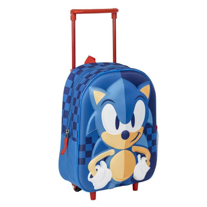 Mochila infantil trolley 3D sonic 25.0 x 31.0 x 10.0 cm