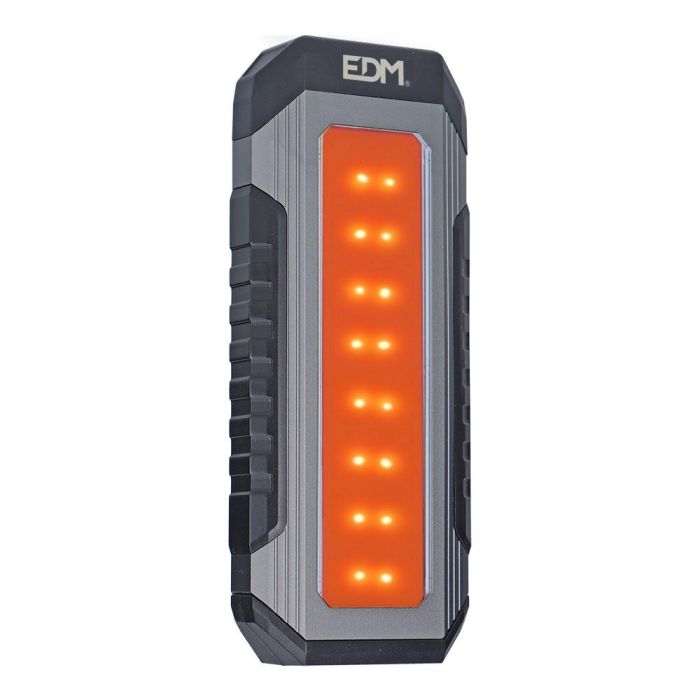 Edm Linterna led recargable 10W aluminio, 5W frontal, 1000lm, power bank, 9h autonomía, IP44, imán y gancho 10 Edm Linterna led recargable 10W aluminio, 5W frontal, 1000lm, power bank, 9h autonomía, IP44, imán y gancho 10