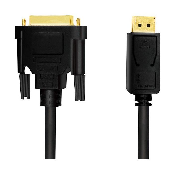 Logilink DisplayPort-Kabel DP 1.2 zu DVI 1.2 2.0m schwarz 4