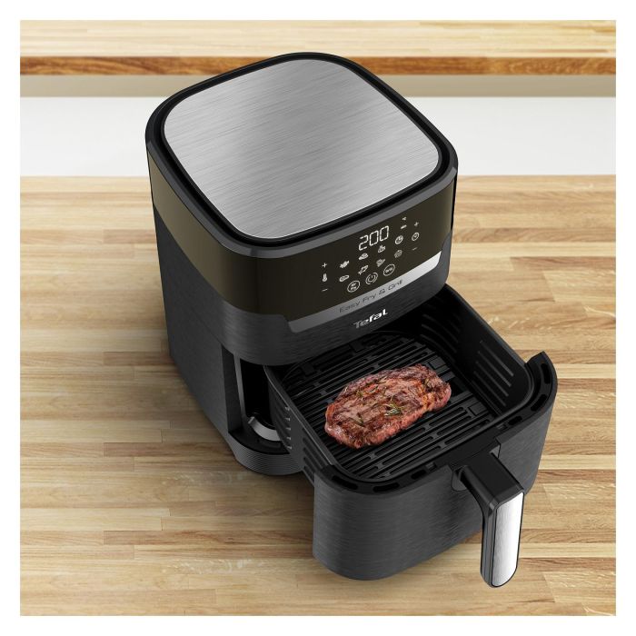 Tefal Easy Fry & Grill EY5058 - Freidora de aire caliente 4.2L para 6 personas con 8 programas: freir, asar, grill, deshidratar, 80-200°C, 1550W, Negro 15