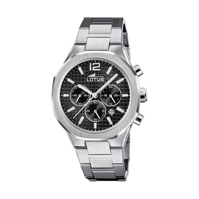Reloj Hombre Lotus 18847/3 Negro Plateado 0 Reloj Hombre Lotus 18847/3 Negro Plateado 0