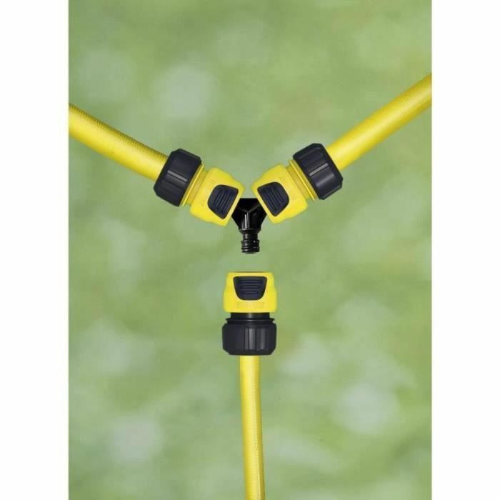Karcher Conector de 3 Vías Robusto para Conexión de 3 Tubos con Acoplamientos Rápidos y Sistema de Clic 3