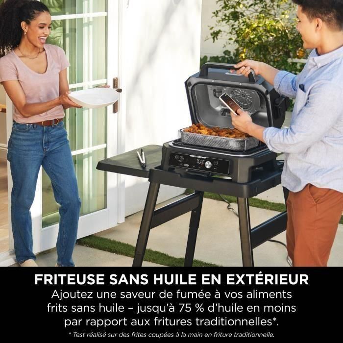 Barbacoa Eléctrica Ninja Woodfire XL con Ahumador y Freidora de Aire - 7 Funciones, App ProConnect, 10 Hamburguesas - Ref. BBK XL ELECT 4 Barbacoa Eléctrica Ninja Woodfire XL con Ahumador y Freidora de Aire - 7 Funciones, App ProConnect, 10 Hamburguesas - Ref. BBK XL ELECT 4