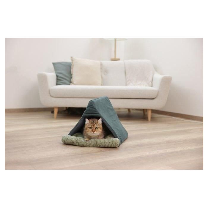 Cama para gatos - KERBL - ANNE - 45 x 40 x 34 cm - Verde 3