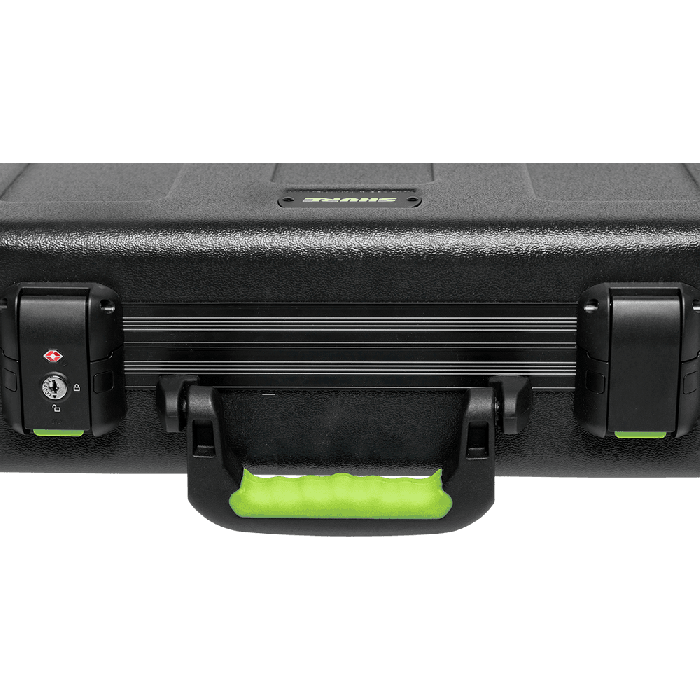 SBG Estuche de Transporte de Polietileno para 6 Micrófonos Inalámbricos con Espacio para Pilas, Cierre TSA 7