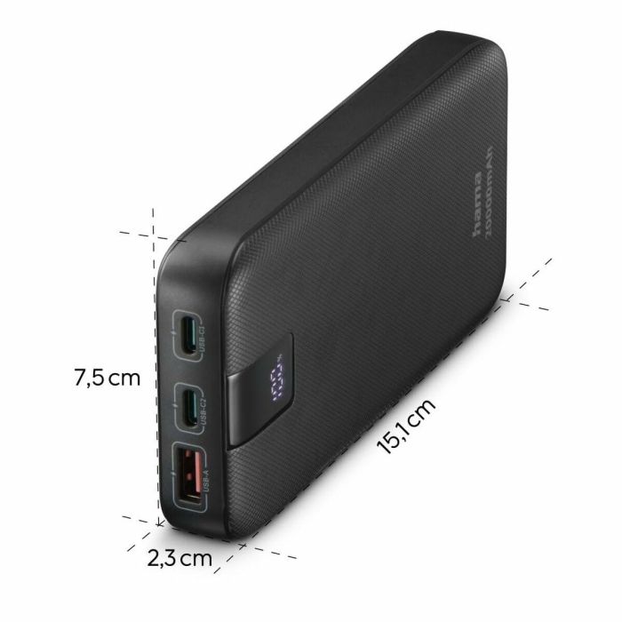 Batería para Portátil Hama 00201719 Antracita 20000 mAh 16 Batería para Portátil Hama 00201719 Antracita 20000 mAh 16