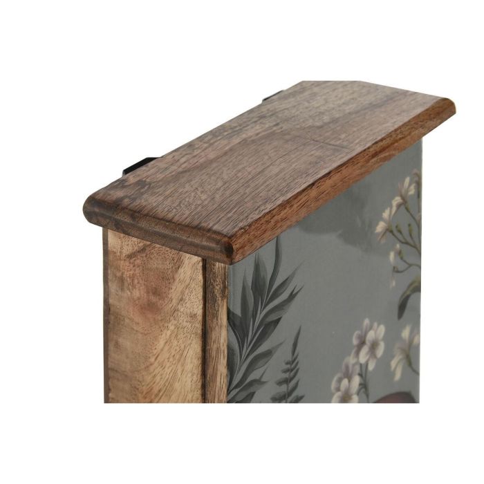 Armario de llaves Home ESPRIT Natural 18 x 7,5 x 28 cm 4 Armario de llaves Home ESPRIT Natural 18 x 7,5 x 28 cm 4