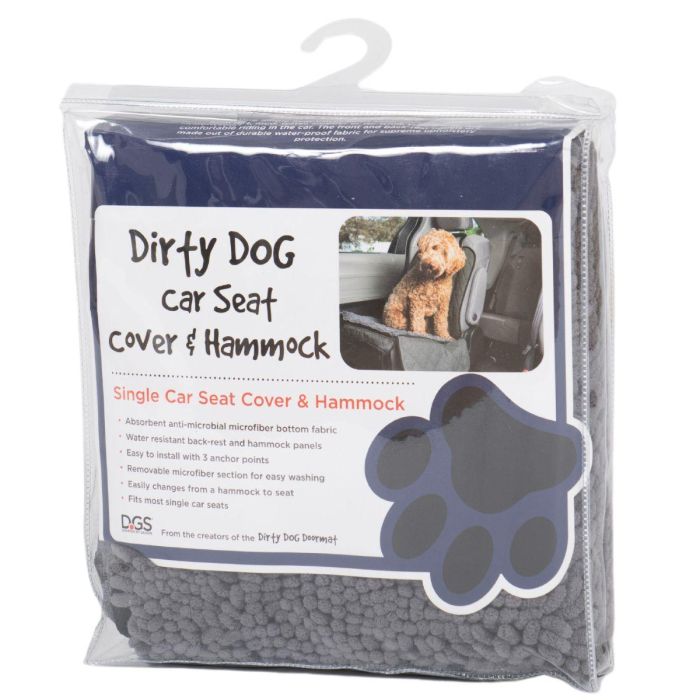 Dog Gone Smart Funda Protector Asiento Coche Individual para Perro Dirty Dog Microfibra Antisuciedad Pelo Barro Gris 112x89 cm 1 Dog Gone Smart Funda Protector Asiento Coche Individual para Perro Dirty Dog Microfibra Antisuciedad Pelo Barro Gris 112x89 cm 1