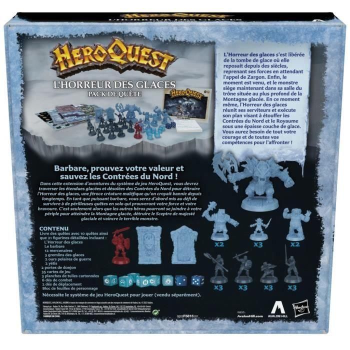 Heroquest, Extension The Horror of Ice, de 14 años, Heroquest Game System requerido - Avalon Hill 4 Heroquest, Extension The Horror of Ice, de 14 años, Heroquest Game System requerido - Avalon Hill 4