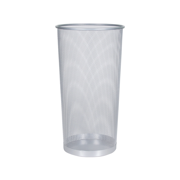 Q-connect Paraguero Metálico Rejilla KF00828 Plata Ø 26,5 x 50 cm 1