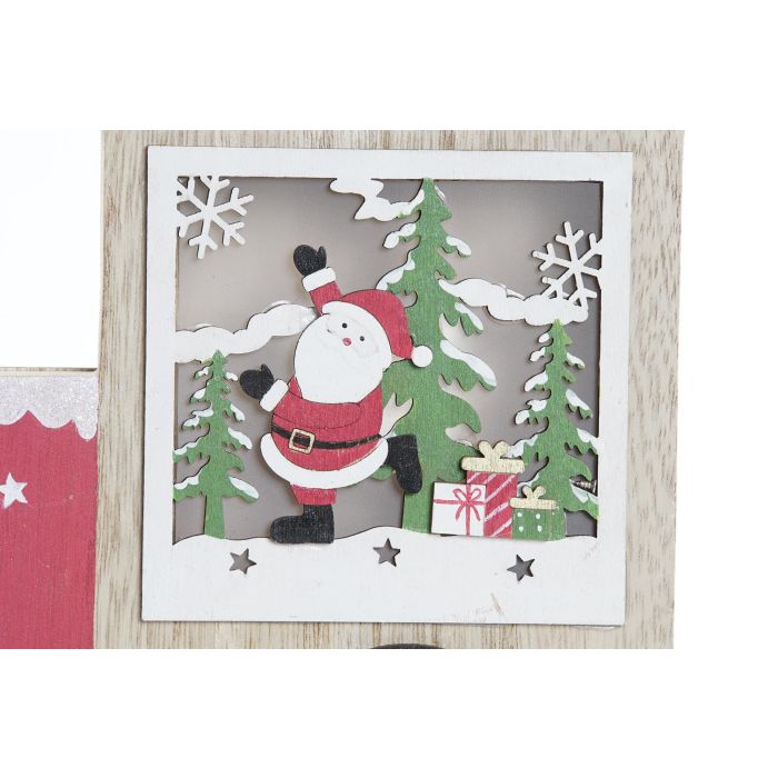 DKD Home Decor Decoración Luminosa de Navidad Tren Tradicional MDF con LED, Natural Rojo, 24x17.5x2 cm, Pilas AA, Pack 6 Unidades 3 DKD Home Decor Decoración Luminosa de Navidad Tren Tradicional MDF con LED, Natural Rojo, 24x17.5x2 cm, Pilas AA, Pack 6 Unidades 3