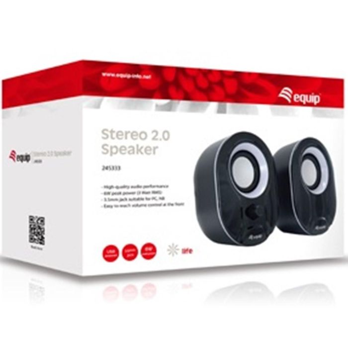Altavoces PC Equip 245332 Negro 3 W 2 Altavoces PC Equip 245332 Negro 3 W 2
