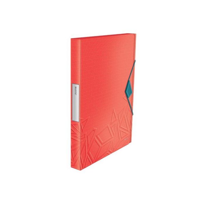 Carpeta De Proyectos Leitz Urban Chic Pp A4 Gomas 2,5 Cm Rojo (Set de 5)