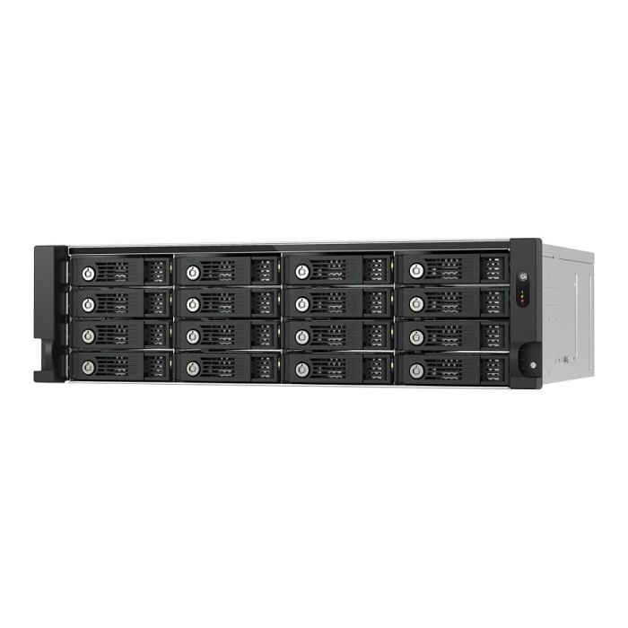QNAP TL-R1600PES-RP Carcasa de disco duro/SSD para 16 bahías 2.5/3.5" SATA Hot-swap Montaje Rack 2U Negro Gris 0 QNAP TL-R1600PES-RP Carcasa de disco duro/SSD para 16 bahías 2.5/3.5" SATA Hot-swap Montaje Rack 2U Negro Gris 0