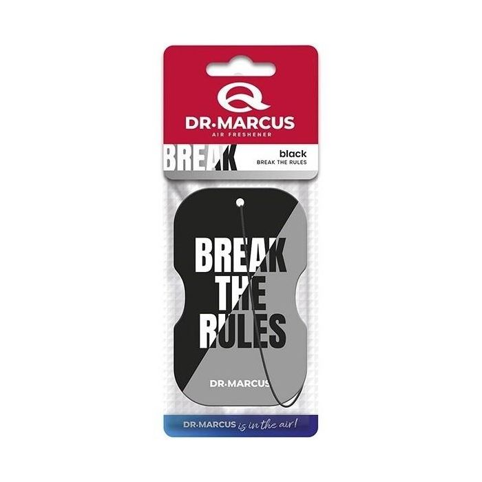 Drmarcus Ambientador Break The Rules Black DRM1120 Fragancia Energizante Colgante de Celulosa