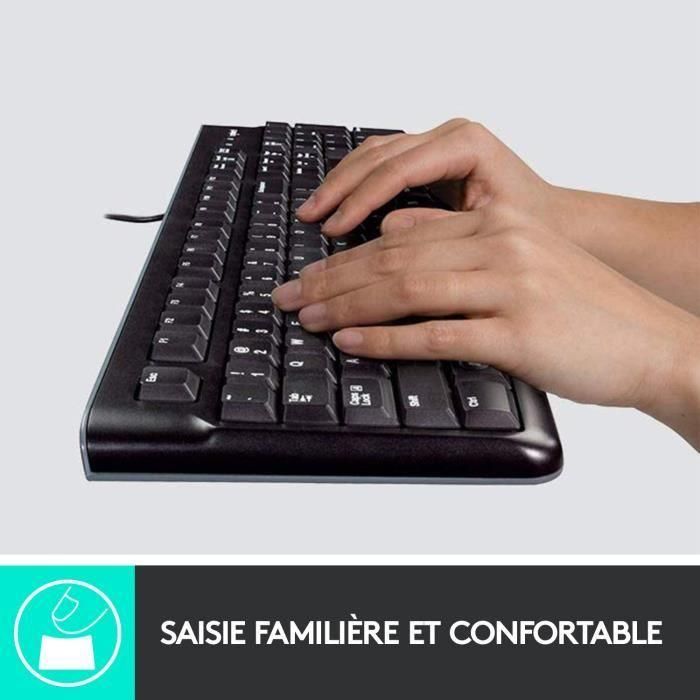 Logitech K120 - USB, AZERTY, Black 1 Logitech K120 - USB, AZERTY, Black 1