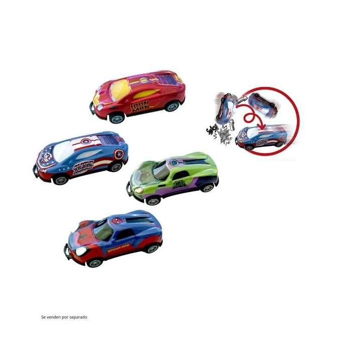 Vehiculos para coleccionar flip cars marvel (spiderman,hulk,ironman o capitan america) 20x16x4.5 cm - modelos surtidos 10 Vehiculos para coleccionar flip cars marvel (spiderman,hulk,ironman o capitan america) 20x16x4.5 cm - modelos surtidos 10