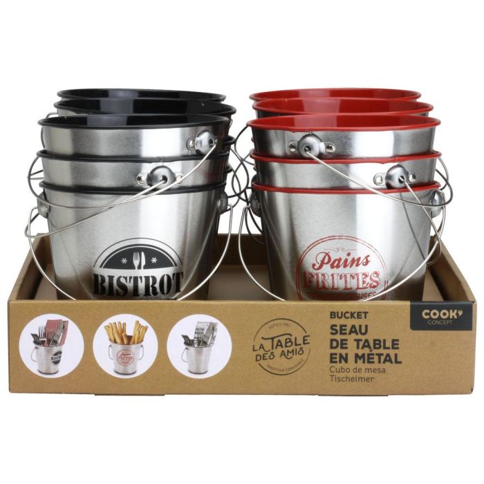 Cook Concept Cubo Zinc De Mesa 10,5 cm para Aperitivos y Hielo 6