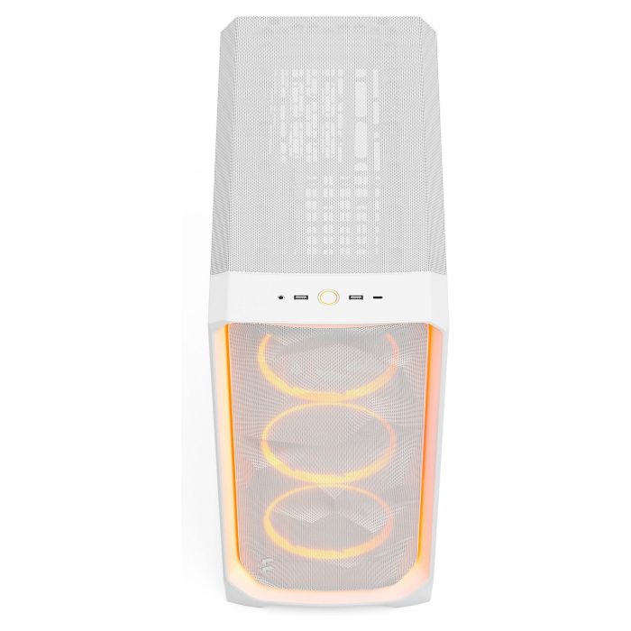 Fractal Design Meshify 3 Midi Torre ATX EATX micro ATX Mini-ITX Blanca Panel de Vidrio Templado RGB Clear Tint