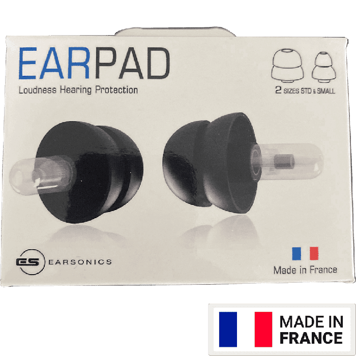 EARSONICS Protector Auditivo In-ear Negro 16 dB con Funda 1