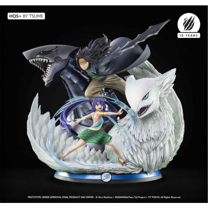 Tsume Arts HQS+ Figura Gajeel & Wendy Resina Escala 1/4 Fairy Tail Estatua 70x73x56cm Edición Limitada