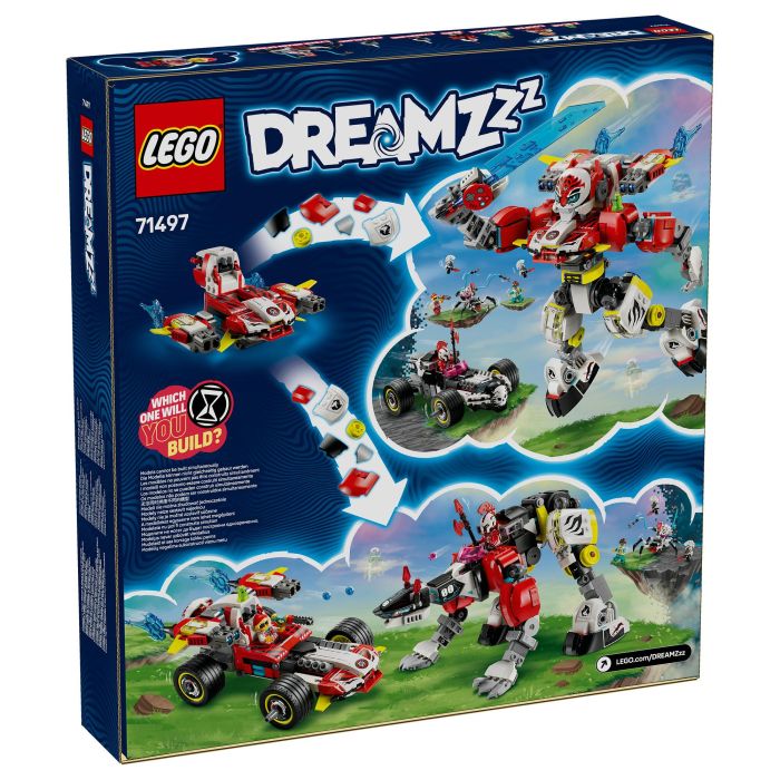 LEGO 71497 DREAMZzz Meca Tigre de Cooper y Bólido de Zero, Juego de Construcción, 1006 Piezas, 9+ Años