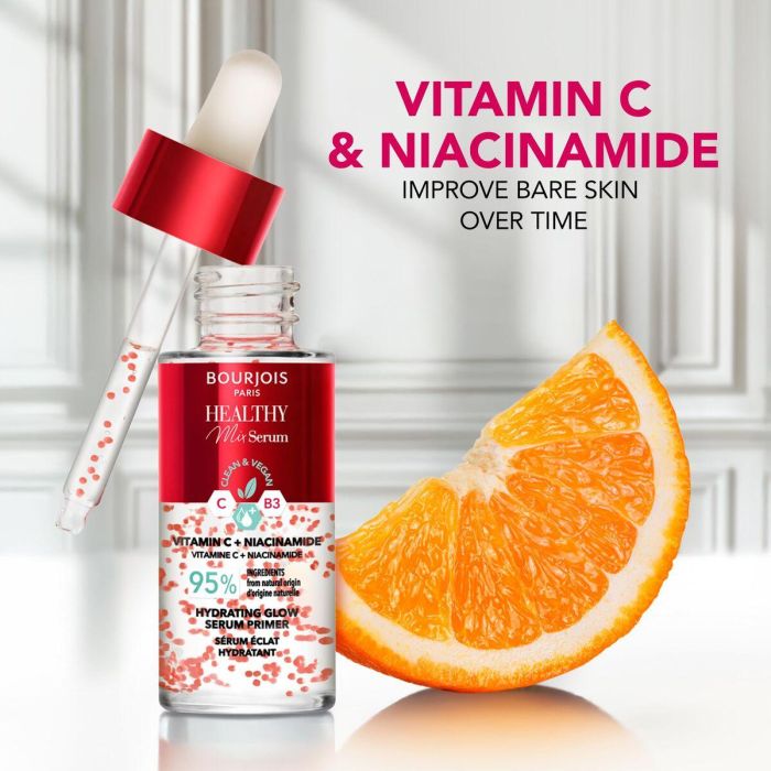 Bourjois HEALTHY MIX SERUM Base Iluminador Hidratante 30 ml – Con Vitamina C y Niacinamida, Fórmula Vegana 7