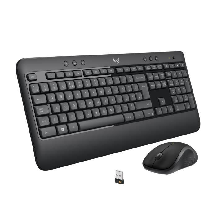 Logitech MK540 Advanced, Wireless Keyboard + Mouse, Unifying receiver, FR Logitech MK540 Advanced, Wireless Keyboard + Mouse, Unifying receiver, FR