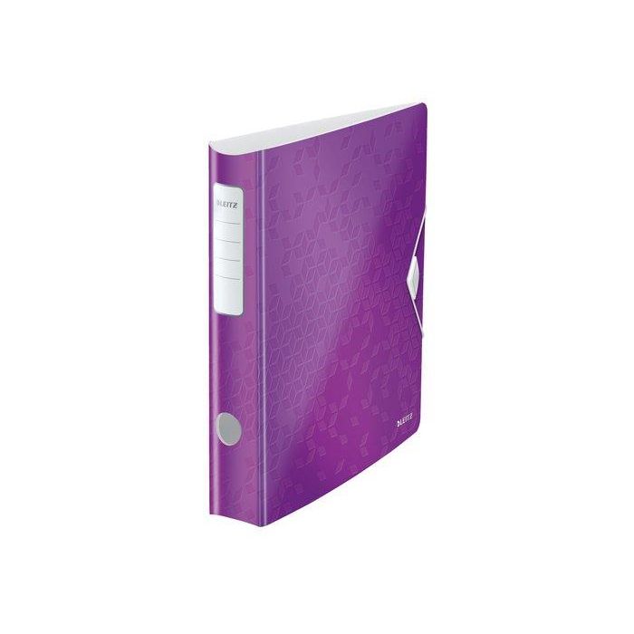 Archivador Palanca Leitz Wow Active A4 180º 50Mm Violeta Metalizado 5 unidades