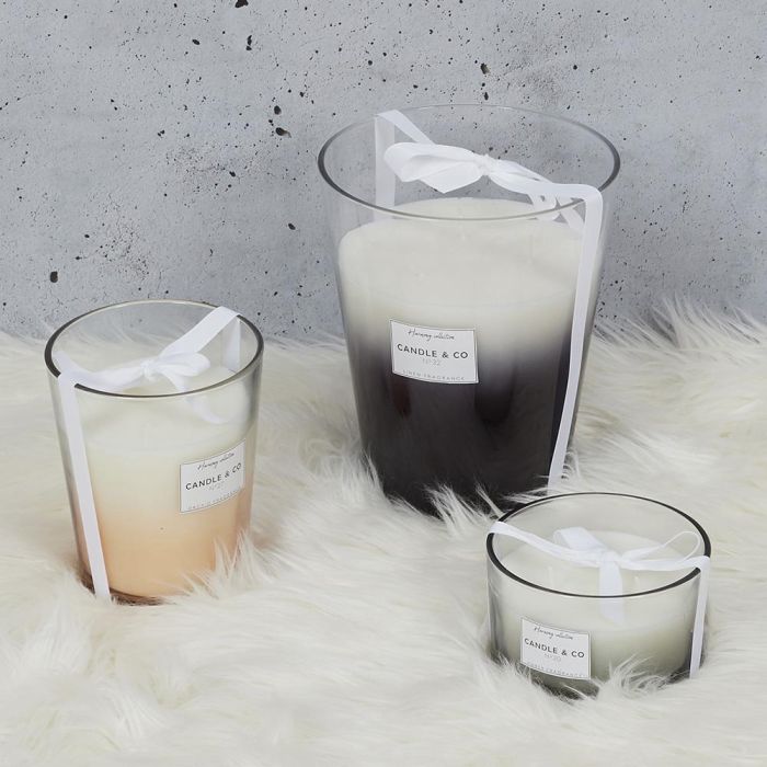 Home Deco Factory Vela Perfumada Lounge altura 16 cm aroma Lino Fresco cera Parafina 60 horas d.13 cm 1