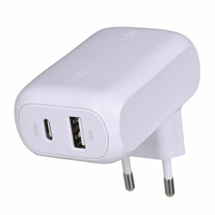 Cargador de Pared Belkin WCB0009VFWH Blanco 0 Cargador de Pared Belkin WCB0009VFWH Blanco 0