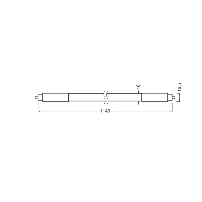 [LVE-4058075824331] Tubo LED T5 Ledvance G5 16W 2400Lm 6500K 190º IP20 - Blanco Frío 1
