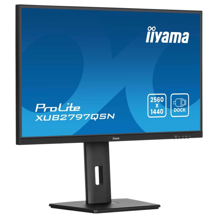 iiyama XUB2797QSN-B2 27" QHD IPS 1ms 100Hz HDMI DP USB-C Speaker Pivot Black iiyama XUB2797QSN-B2 27" QHD IPS 1ms 100Hz HDMI DP USB-C Speaker Pivot Black