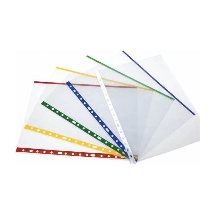Grafoplas Fundas Multitaladro 16 Polipropileno Transparentes Lomo Reforzado Indicador Color Folio Bolsa -25U- Grafoplas Fundas Multitaladro 16 Polipropileno Transparentes Lomo Reforzado Indicador Color Folio Bolsa -25U-