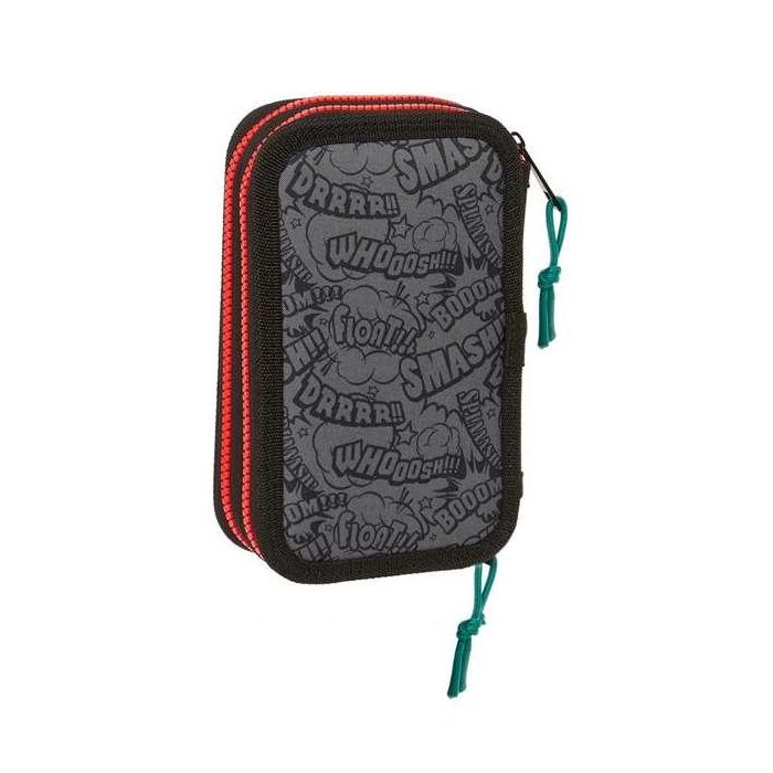 Estuche Escolar My Hero Academia Negro 12.5 x 19.5 x 4 cm 28 piezas 3