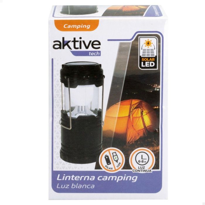Lámpara de Camping Aktive Negro (6 Unidades) 1 Lámpara de Camping Aktive Negro (6 Unidades) 1