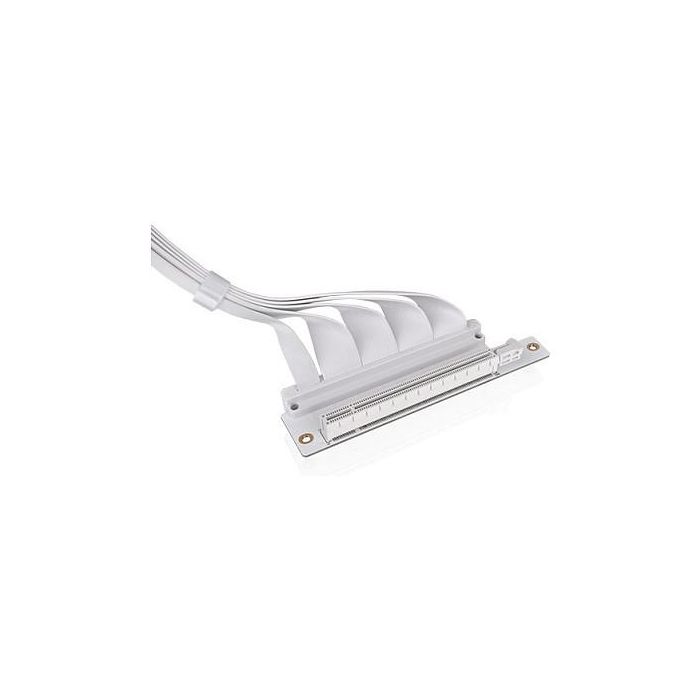 Thermaltake AC-077-CO6OTN-C1 Cable Extensor Riser PCIe 4.0 400mm (4 m) 90 Grados, Doble Angular, Blanco Snow, para Tarjeta de Video