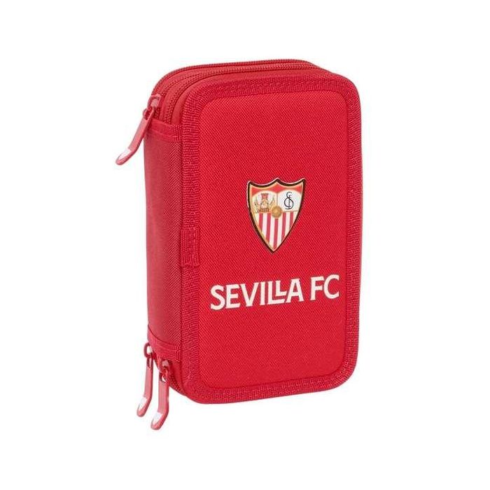 Plumier Escolar Safta Triple 37 Piezas Resistente Al Agua Sevilla F.C. 195x125x55 mm Plumier Escolar Safta Triple 37 Piezas Resistente Al Agua Sevilla F.C. 195x125x55 mm