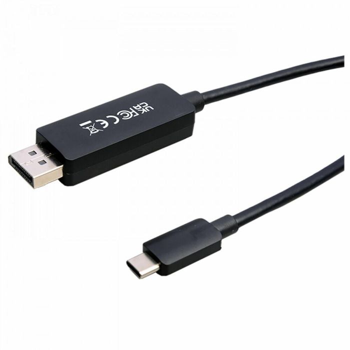 Adaptador USB-C a DisplayPort V7 V7USBCDP14-2M Negro 2 m 8K Ultra HD 1