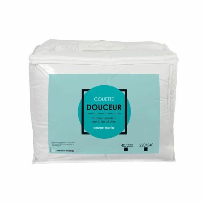 Edredón Templado de Microfibra 100% Poliéster, Confort Óptimo, 140x200 cm. Fabricado en Francia, Lavable a Máquina 40°C 1 Edredón Templado de Microfibra 100% Poliéster, Confort Óptimo, 140x200 cm. Fabricado en Francia, Lavable a Máquina 40°C 1