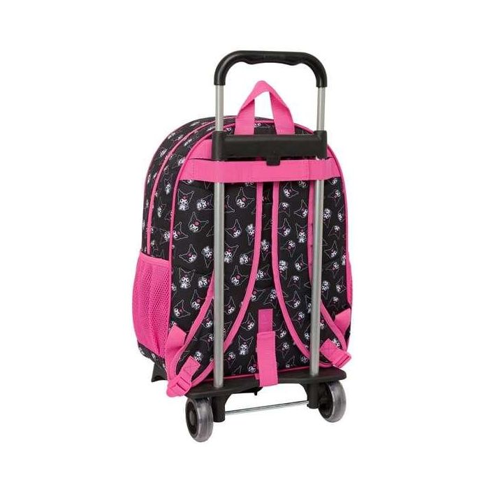 Safta Mod. 180 905 Mochila Escolar Juvenil con Carro y Ruedas de Diseño Kuromi Oficial - 420x330x140 mm, Ideal Colegio y Viajes 1 Safta Mod. 180 905 Mochila Escolar Juvenil con Carro y Ruedas de Diseño Kuromi Oficial - 420x330x140 mm, Ideal Colegio y Viajes 1