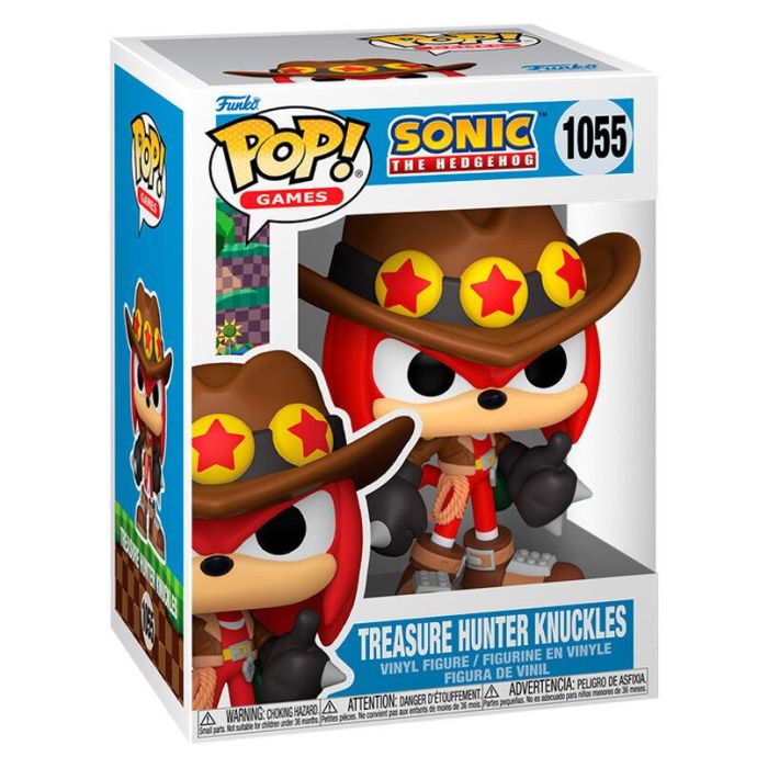 Funko POP! Sonic the Hedgehog Treasure Hunter Knuckles - Figura de Vinilo 9cm