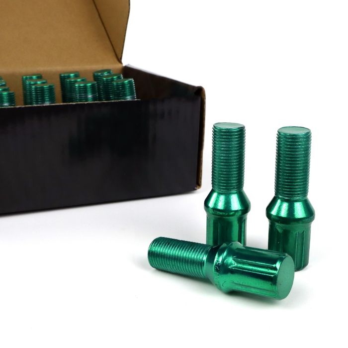 Omp Tornillos de Rueda Acero M12x1.25 27mm Verde Set 20uds OMPS09951208 3