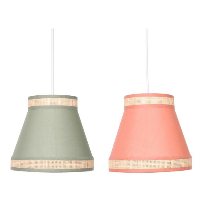 Lámpara de Techo DKD Home Decor 30 x 30 x 28 cm Natural Naranja Verde Ratán 28 x 28 x 28 cm 50 W (2 Unidades) 1 Lámpara de Techo DKD Home Decor 30 x 30 x 28 cm Natural Naranja Verde Ratán 28 x 28 x 28 cm 50 W (2 Unidades) 1