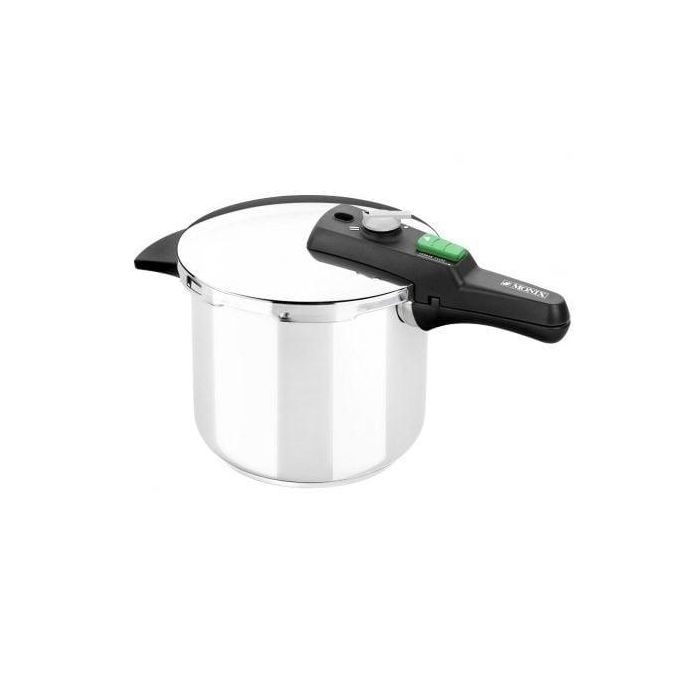 Monix M560002 Olla a Presión Quick de Acero Inoxidable 18/10 - Capacidad 6 Litros, Diámetro 22 cm, Mango de Tijera, 2 Niveles de Presión 0 Monix M560002 Olla a Presión Quick de Acero Inoxidable 18/10 - Capacidad 6 Litros, Diámetro 22 cm, Mango de Tijera, 2 Niveles de Presión 0