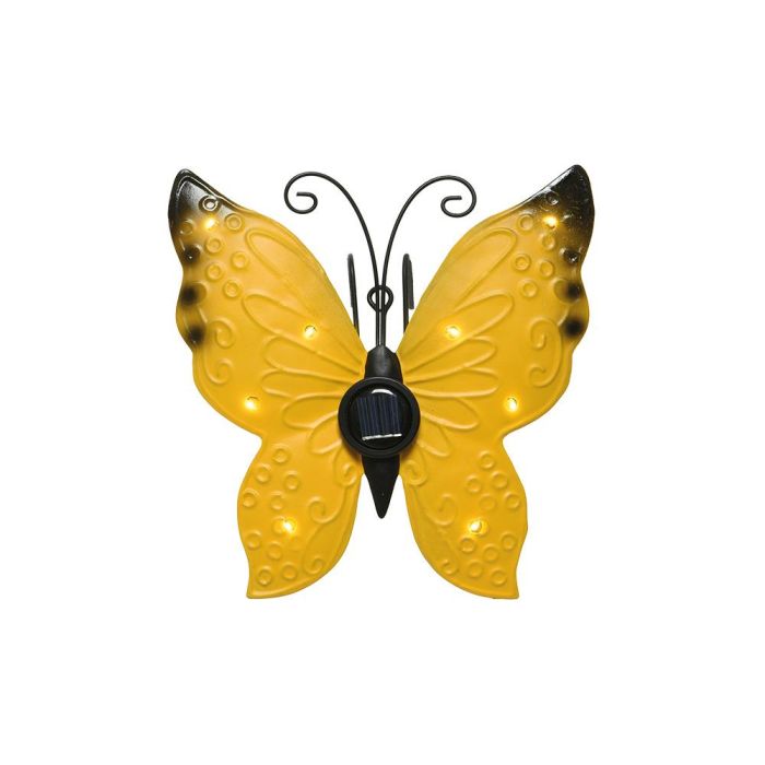 Lumineo Figura Luz Solar Metálica Mariposa 17.8x6x4cm, 8 LEDs, Colores Surtidos, Batería Incluida 2 Lumineo Figura Luz Solar Metálica Mariposa 17.8x6x4cm, 8 LEDs, Colores Surtidos, Batería Incluida 2