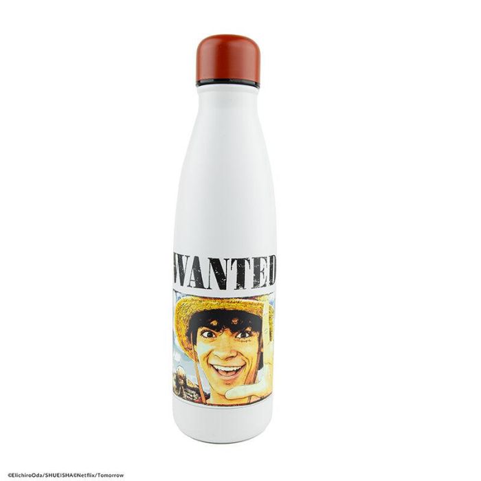 Cinereplicas Botella Isotérmica One Piece Wanted, Licencia Oficial, Acero Inoxidable, 500 ml 0 Cinereplicas Botella Isotérmica One Piece Wanted, Licencia Oficial, Acero Inoxidable, 500 ml 0