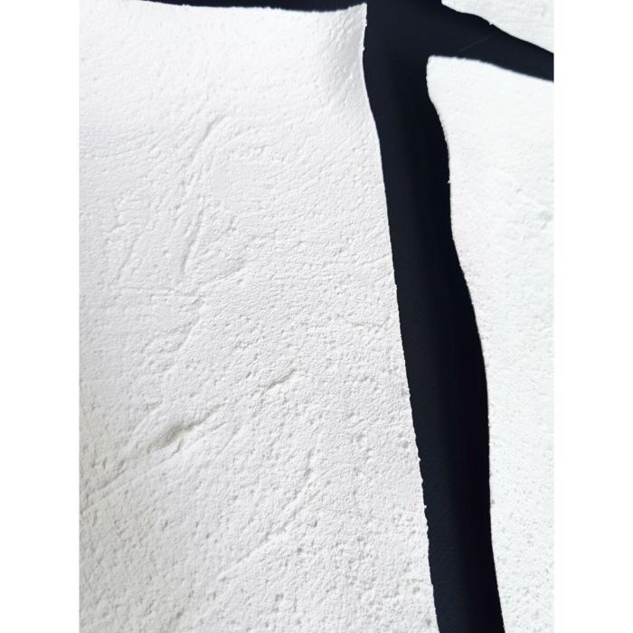 DKD Home Decor Cuadro Moderno Lienzo Papel Blanco Negro 80x80x4 cm (2 Unidades) 3