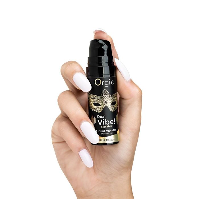 Set de Lubricantes Orgie Dual Vibe! 15 ml Piña Colada 1